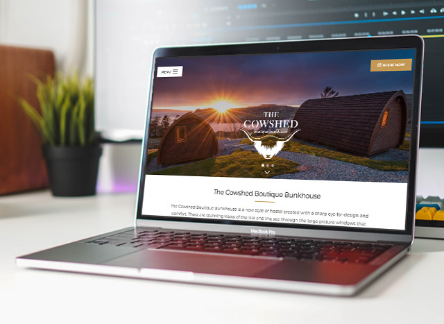 An image of a website to showcase the website design services provided by JAM Digital.